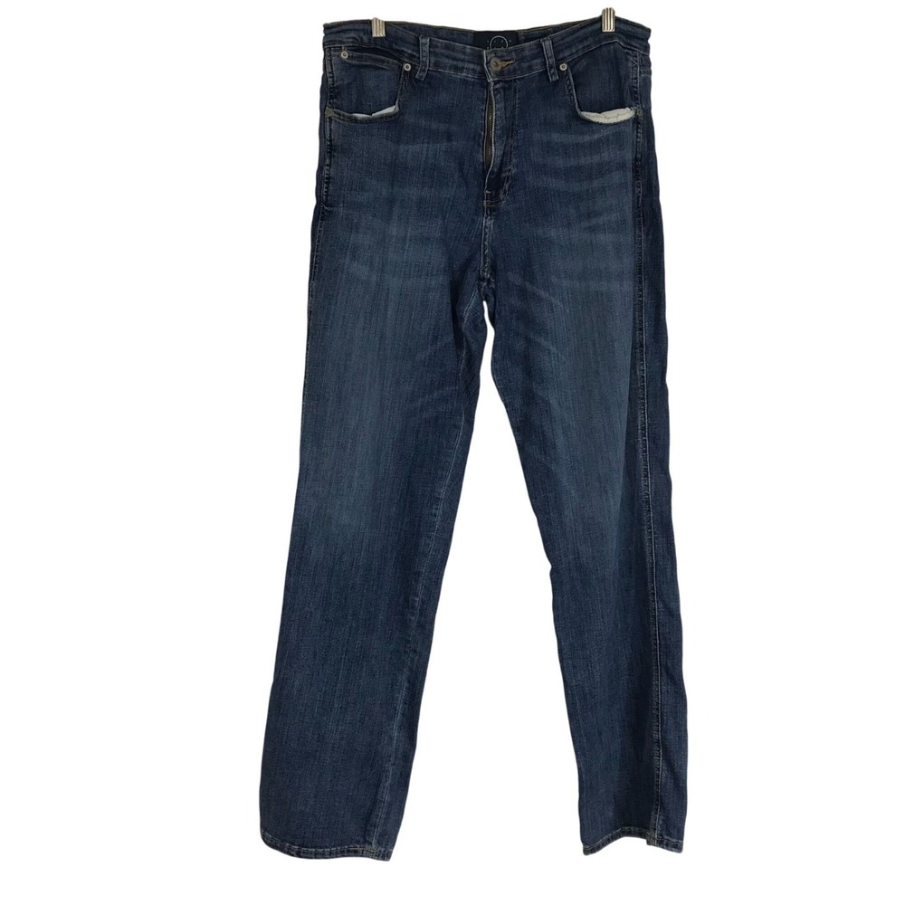 EVEN TIDE - MEN'S 35 X 34 - BLUE ACADIA RELAXED FIT DENIM JEANS